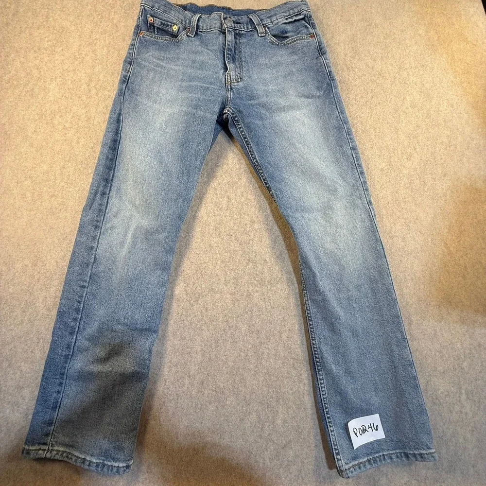 Levis 513 Slim Straight Jeans Mens W30 L30 Medium‎ Wash Blue Denim Pants